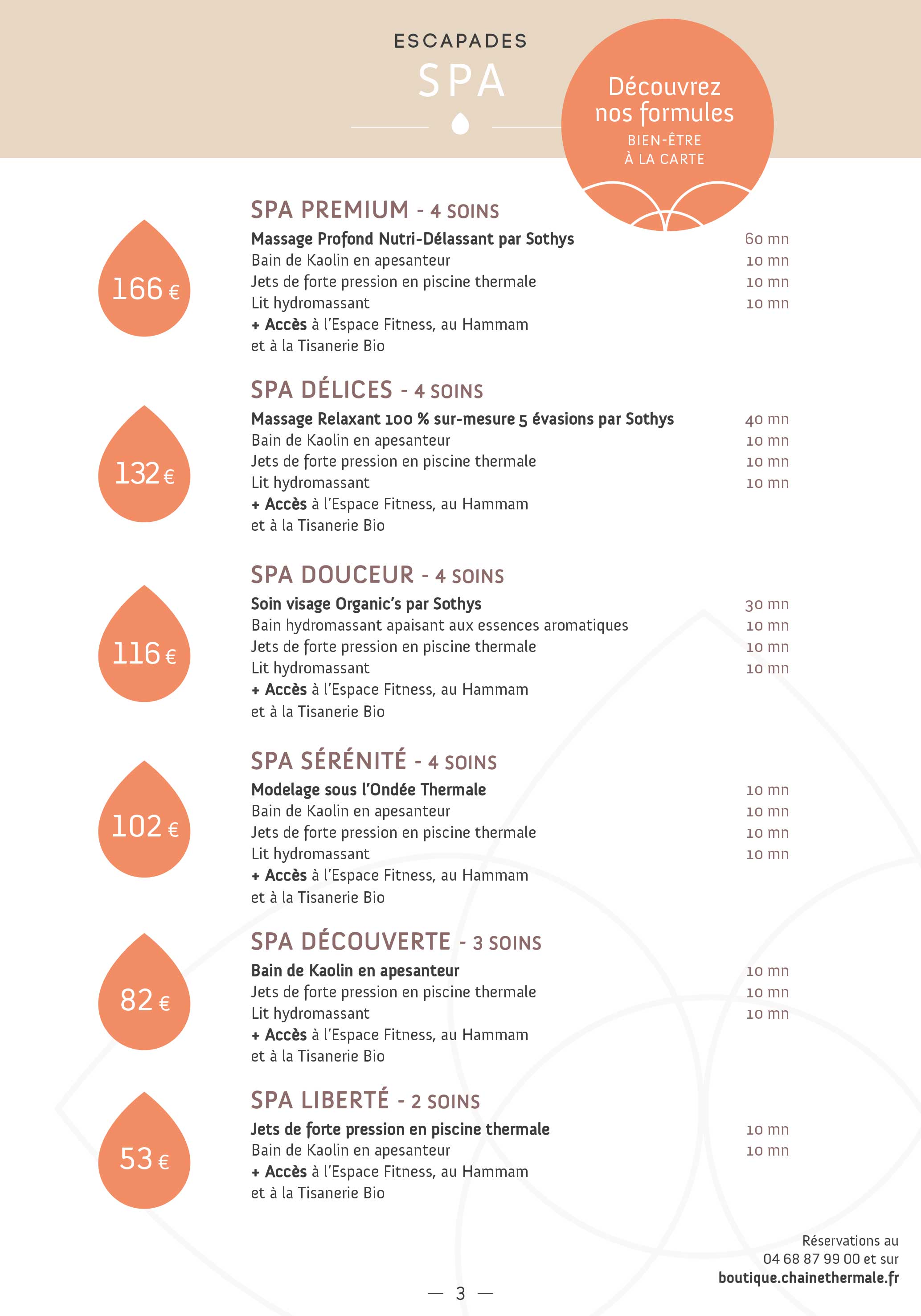 Tarifs Spa Thermal d'Am�lie-les-Bains